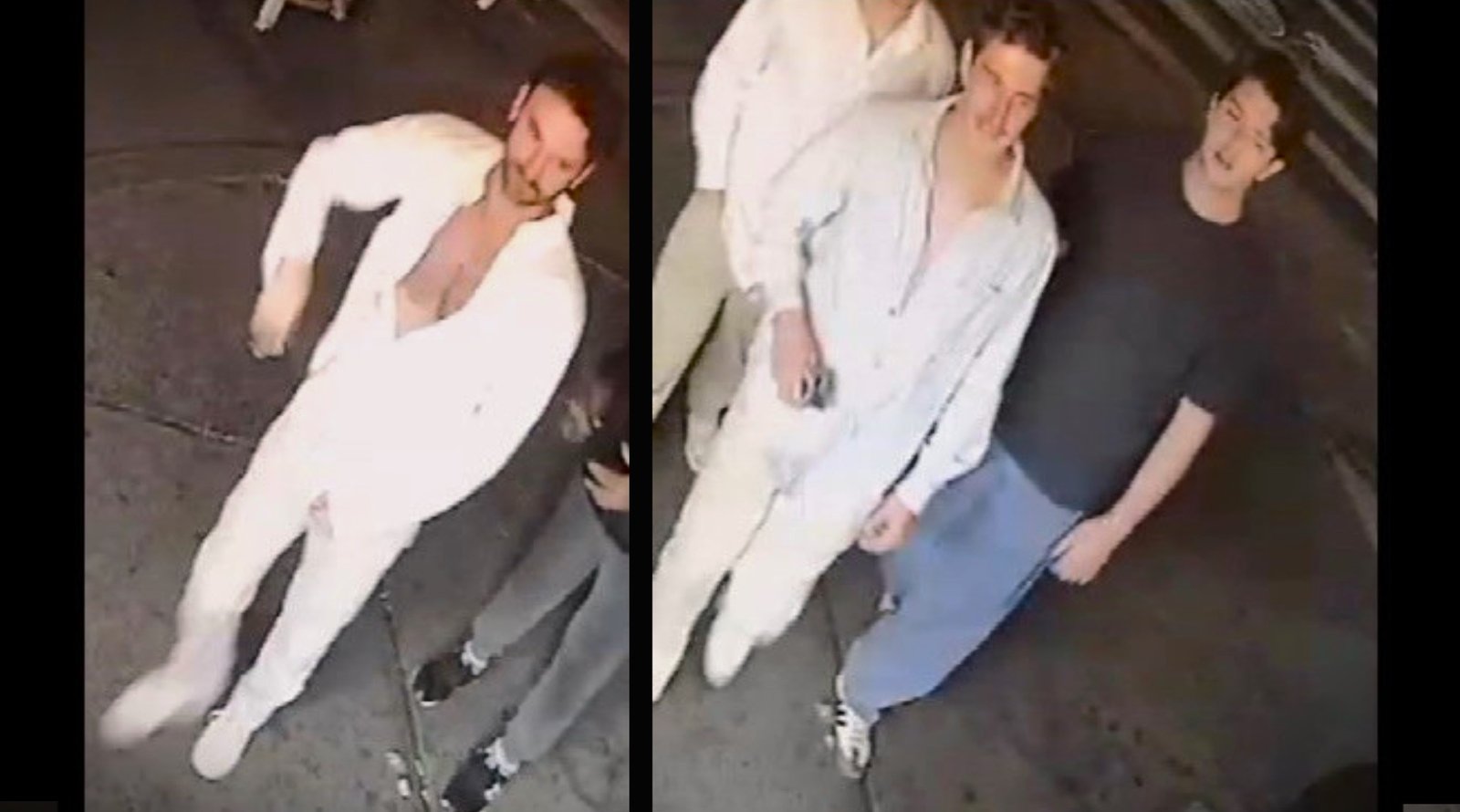 On Monday, the NYPD released images of alleged suspects in the case. The group of men can be seen in the area after the flags had been vandalized around 3 a.m. Saturday.